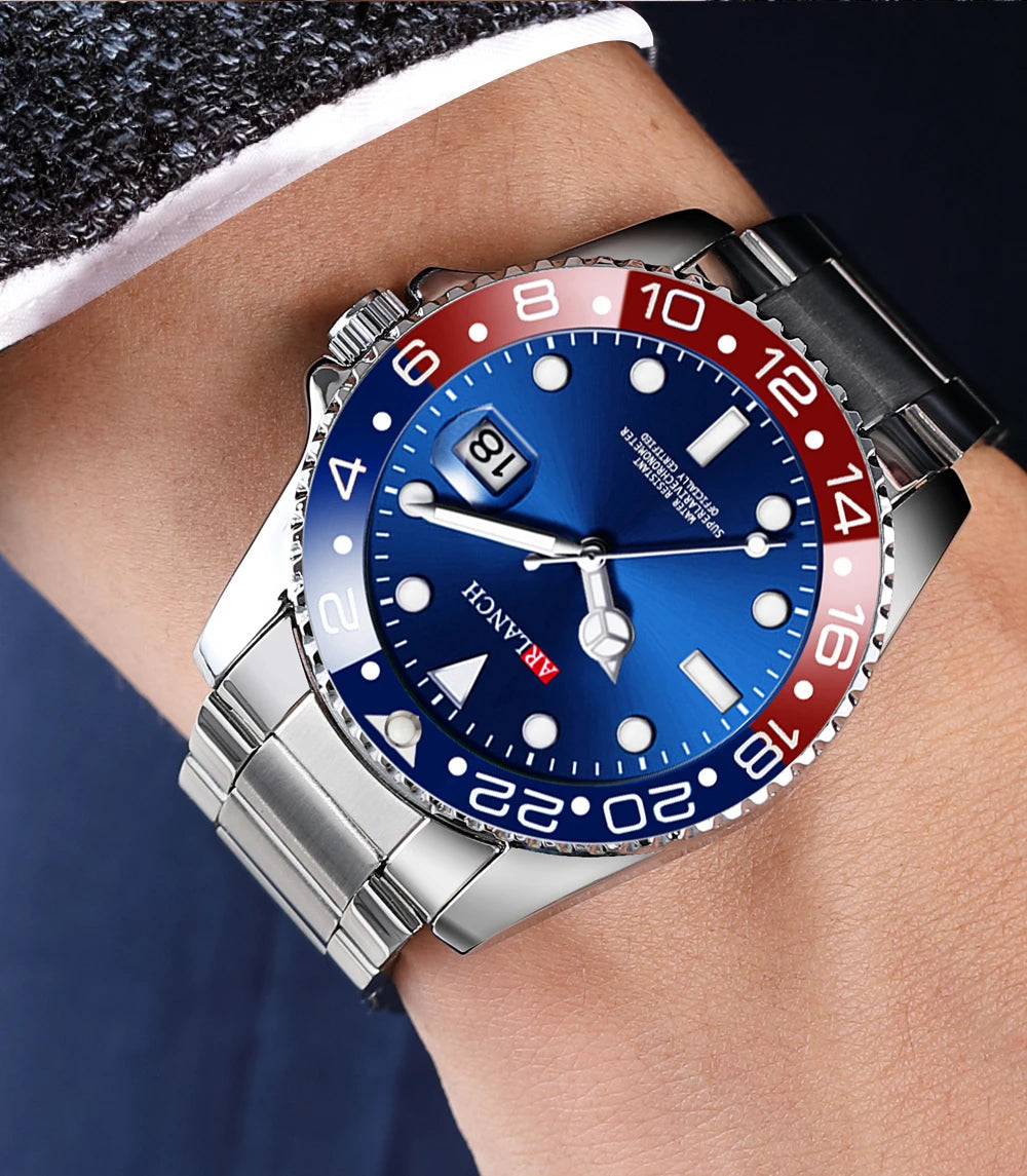 ARLANCH Quartz Steel Watch Luminous