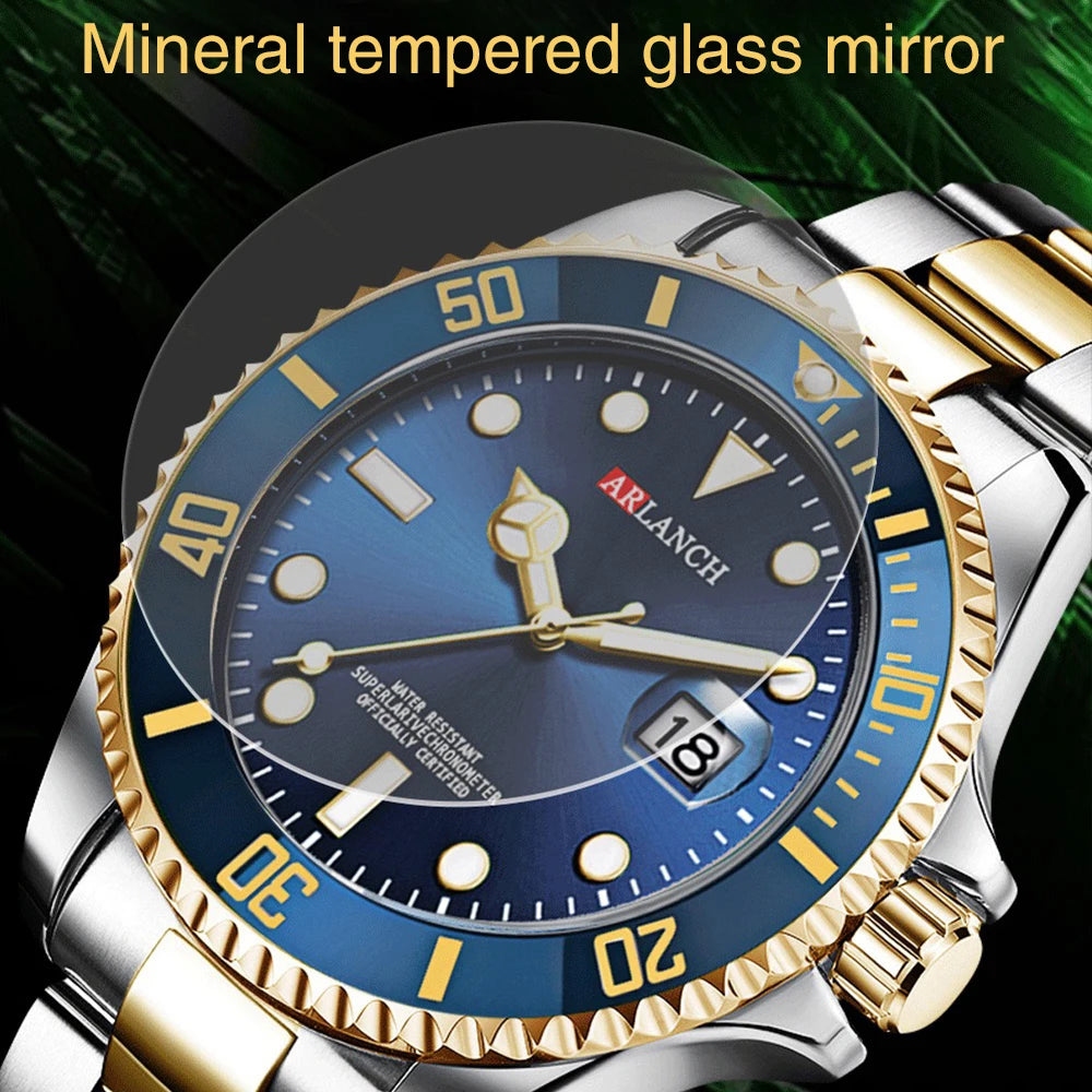 ARLANCH Quartz Steel Watch Luminous