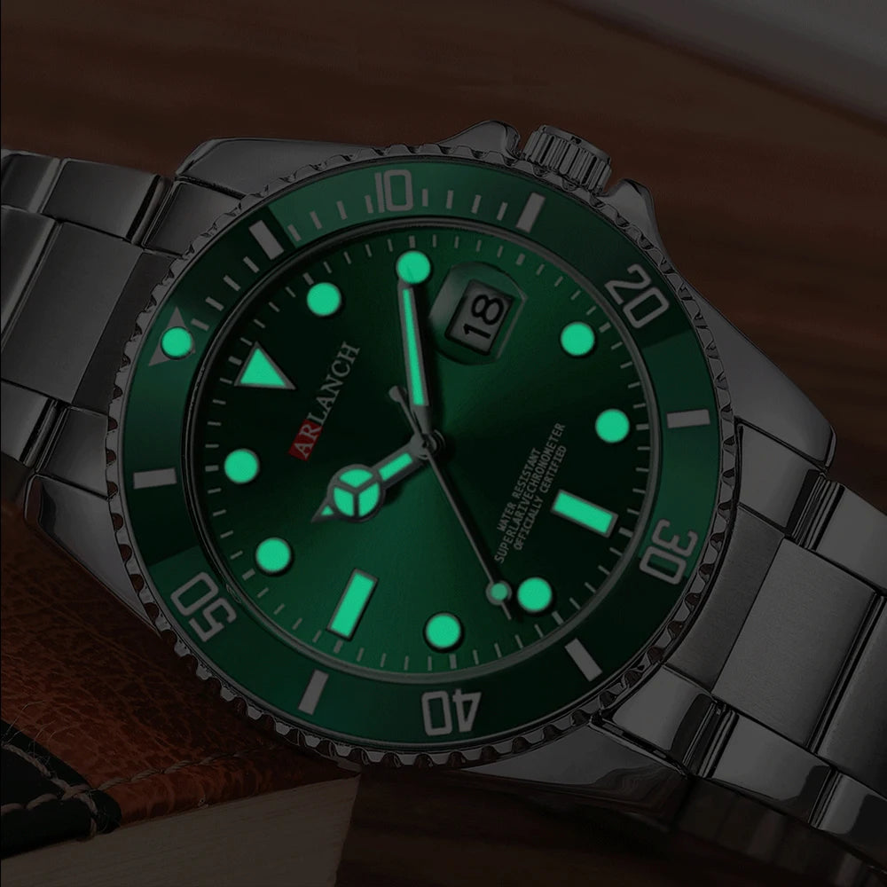 ARLANCH Quartz Steel Watch Luminous