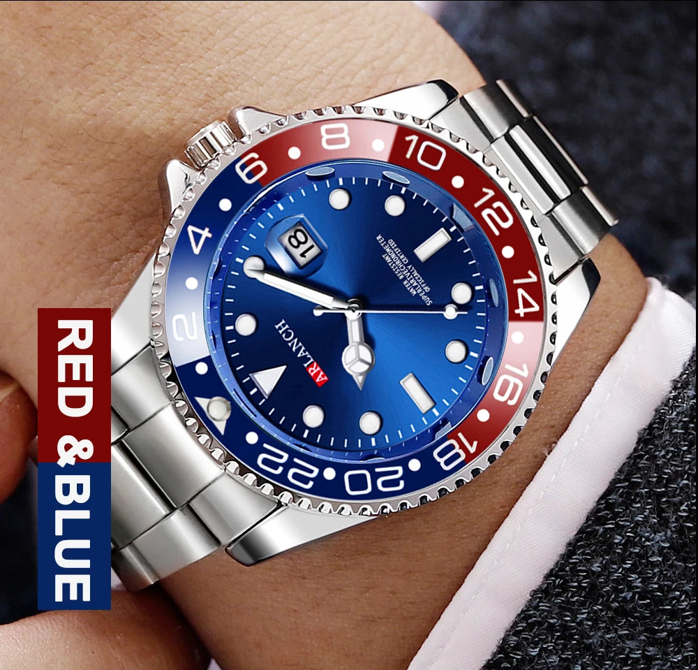 ARLANCH Quartz Steel Watch Luminous