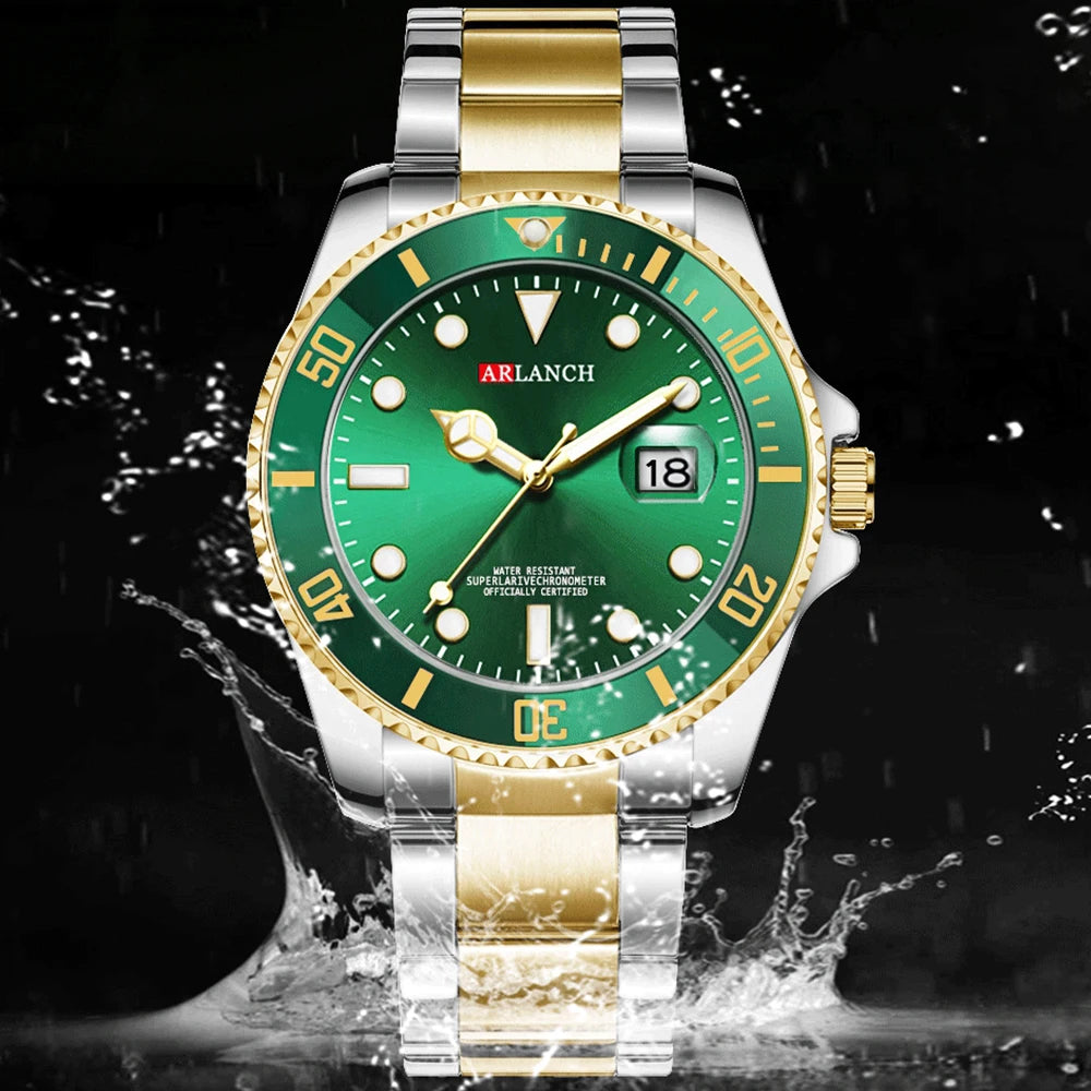 ARLANCH Quartz Steel Watch Luminous
