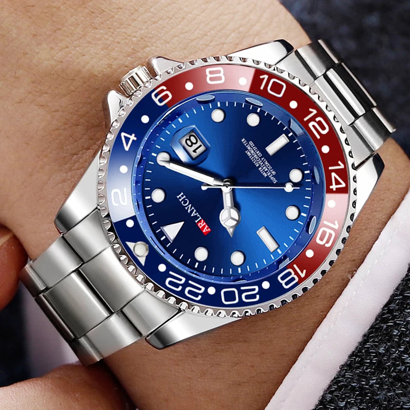 ARLANCH Quartz Steel Watch Luminous