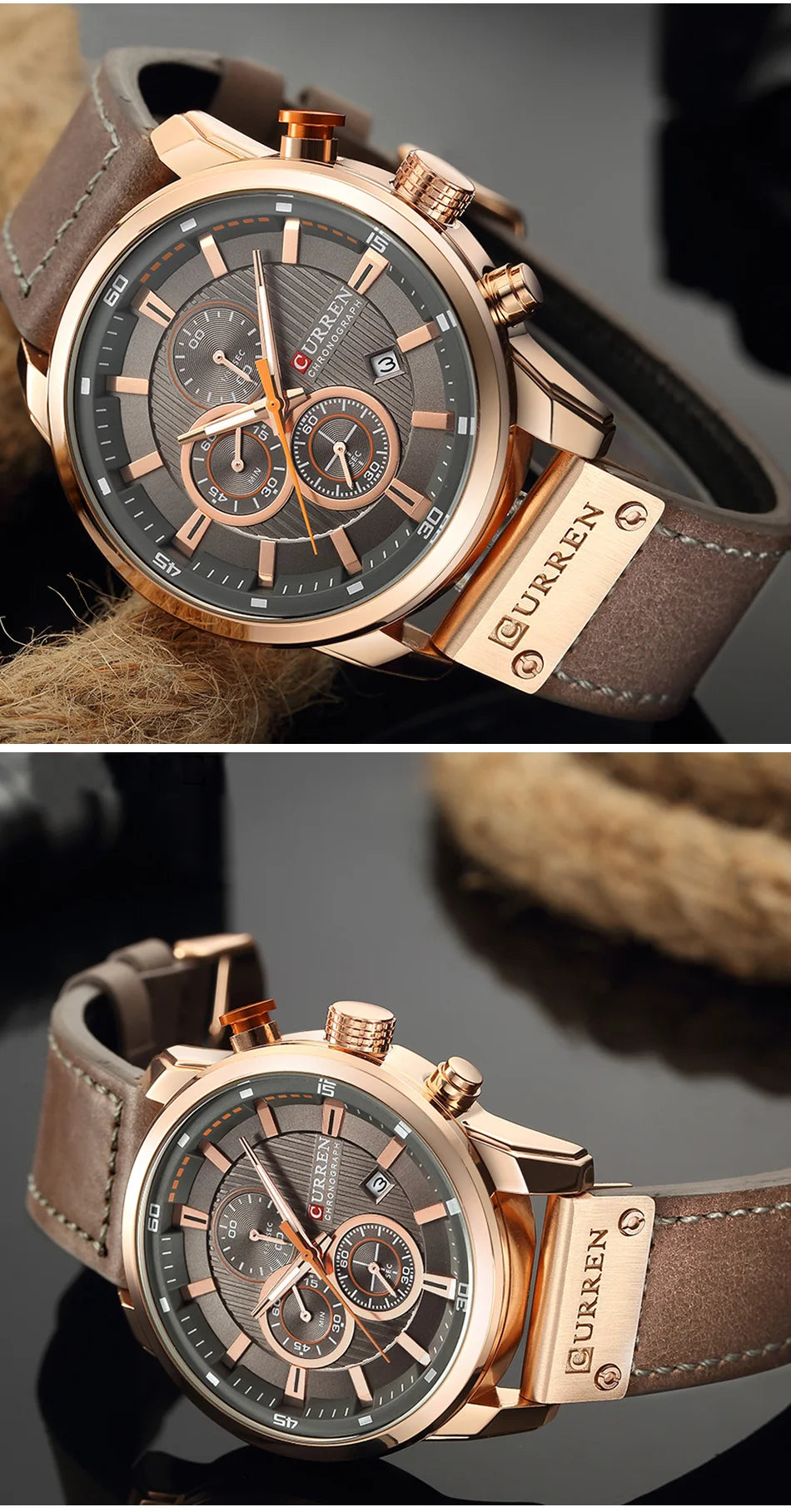 Luxury Chronograph Quartz Watch Men Sports