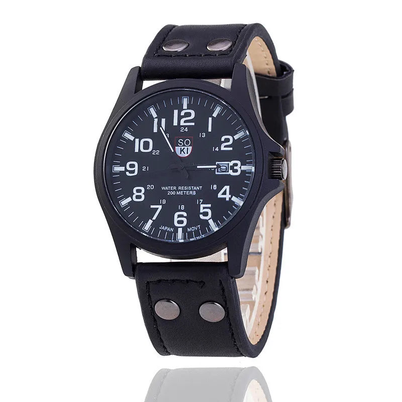 SOKI Mens Casual Wristwatch Quartz