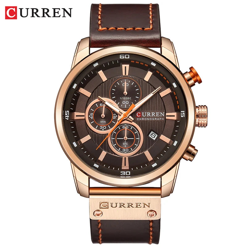 Luxury Chronograph Quartz Watch Men Sports