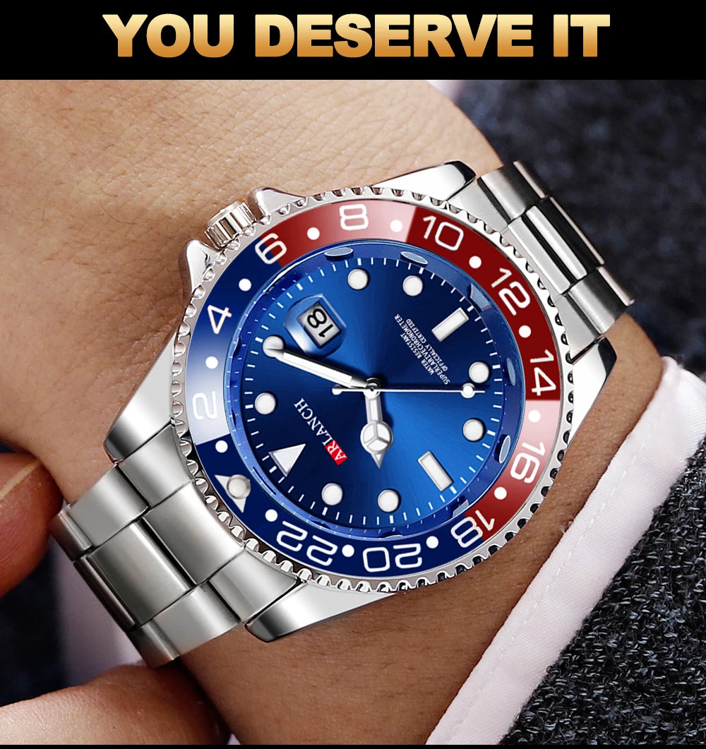 ARLANCH Quartz Steel Watch Luminous