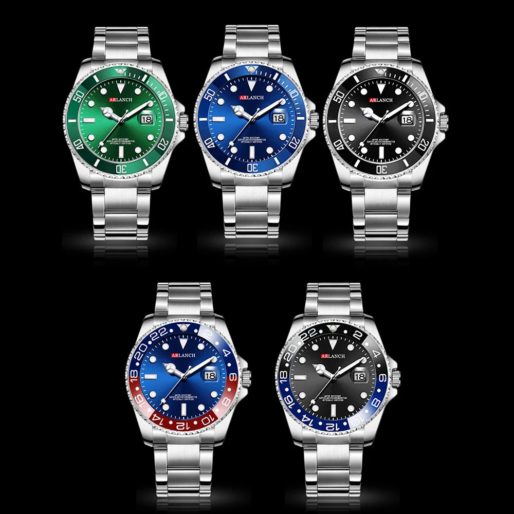 ARLANCH Quartz Steel Watch Luminous