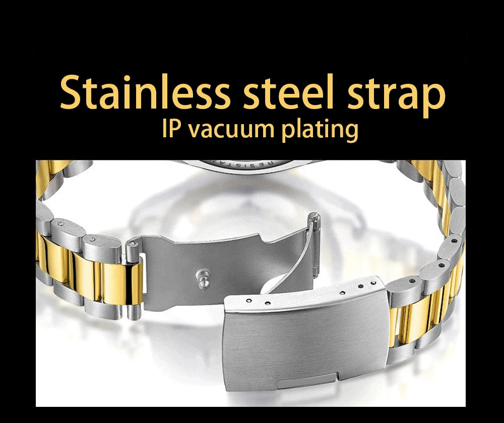 ARLANCH Quartz Steel Watch Luminous