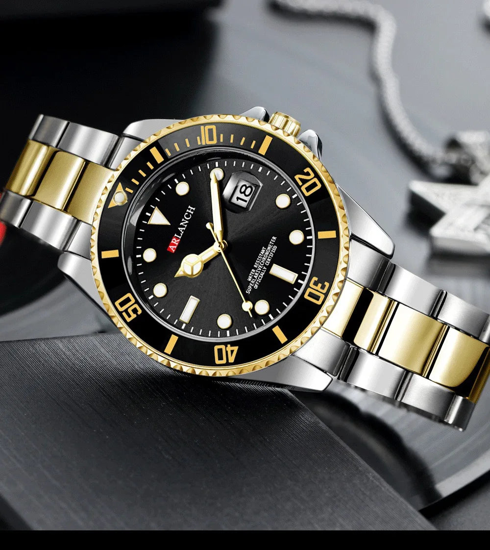 ARLANCH Quartz Steel Watch Luminous