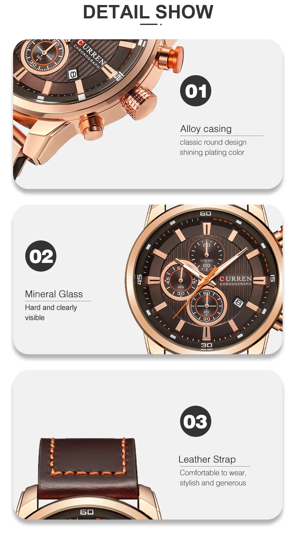 Luxury Chronograph Quartz Watch Men Sports