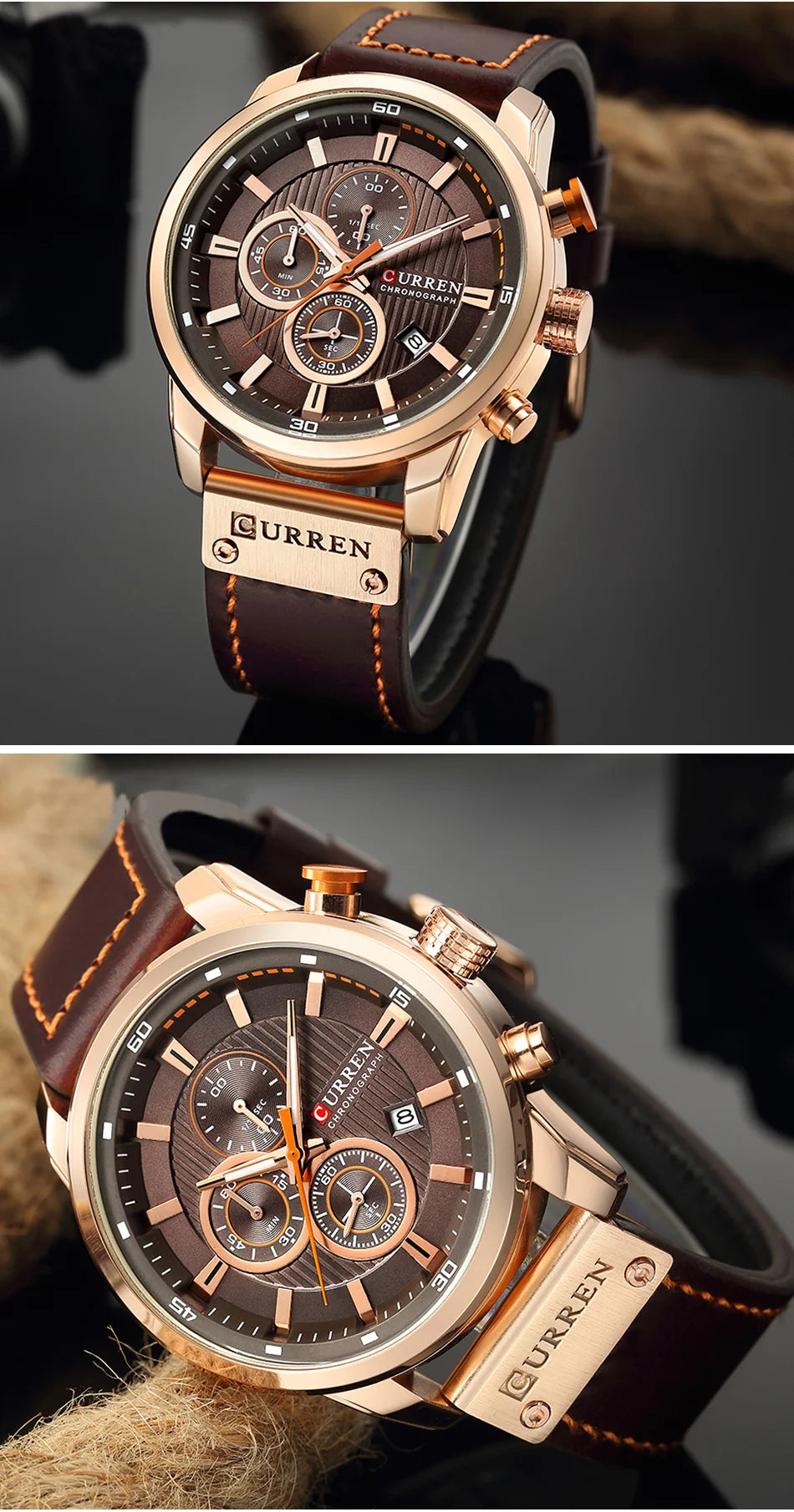 Luxury Chronograph Quartz Watch Men Sports