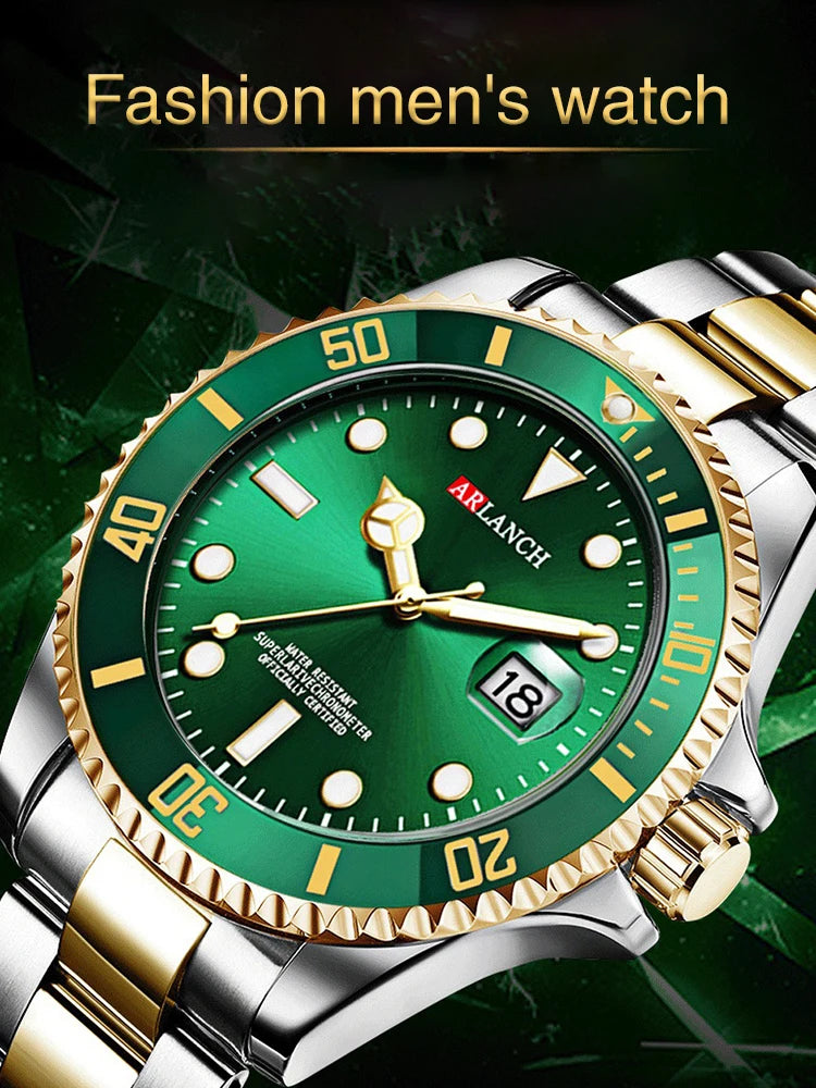 ARLANCH Quartz Steel Watch Luminous