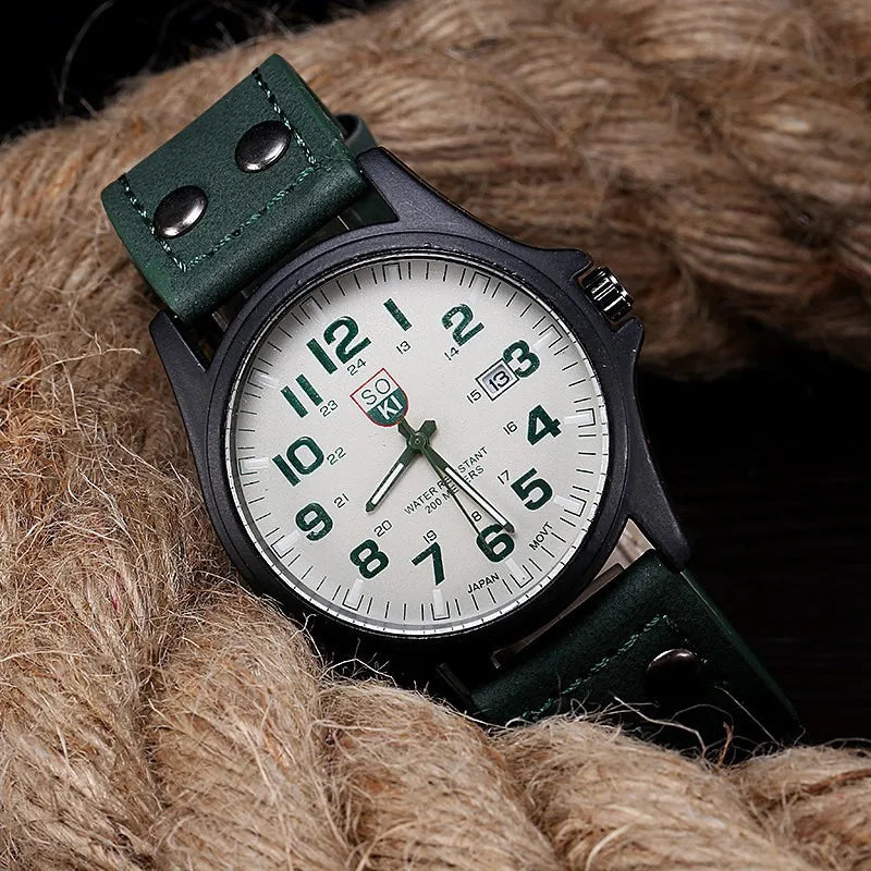 SOKI Mens Casual Wristwatch Quartz