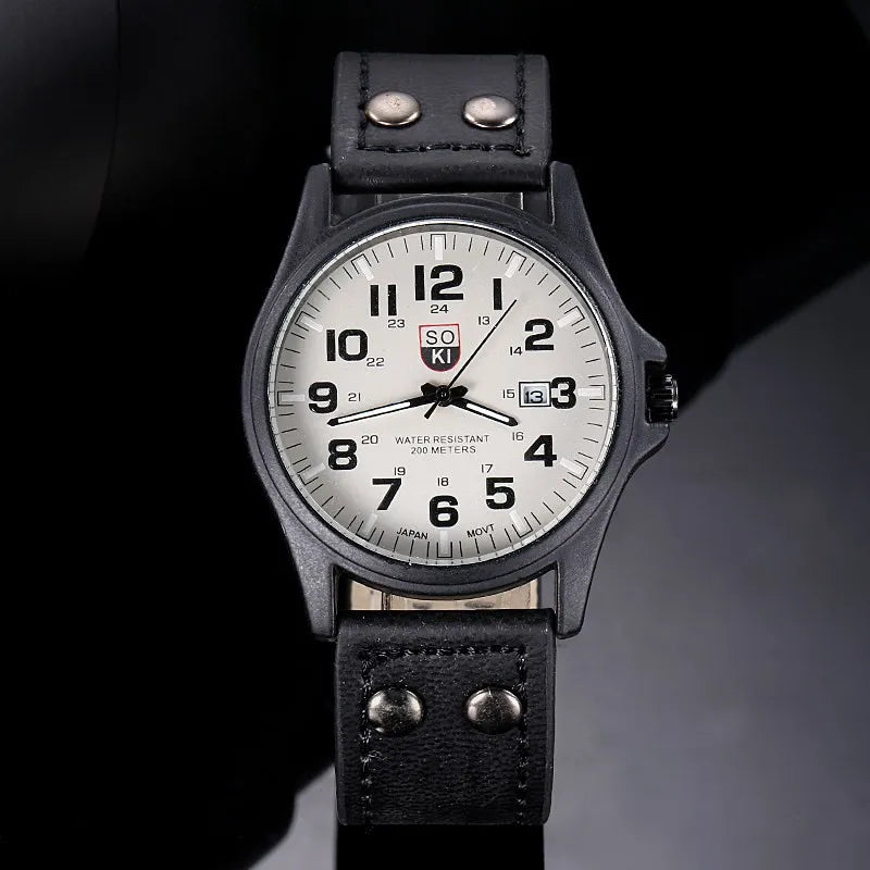 SOKI Mens Casual Wristwatch Quartz