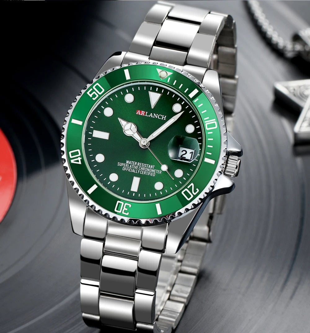 ARLANCH Quartz Steel Watch Luminous