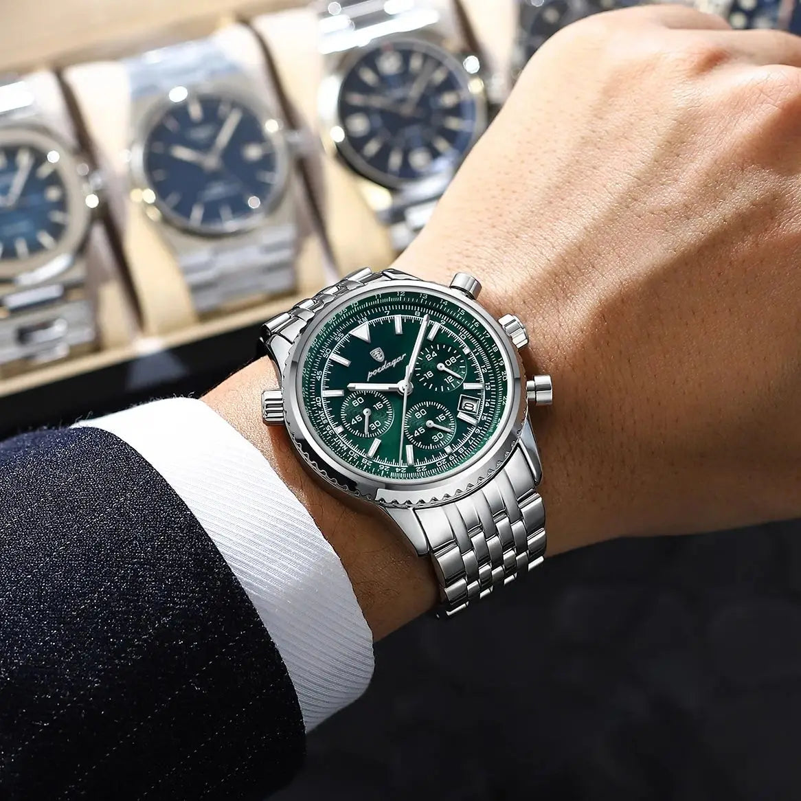 POEDAGAR Luxury Military Watch Waterproof