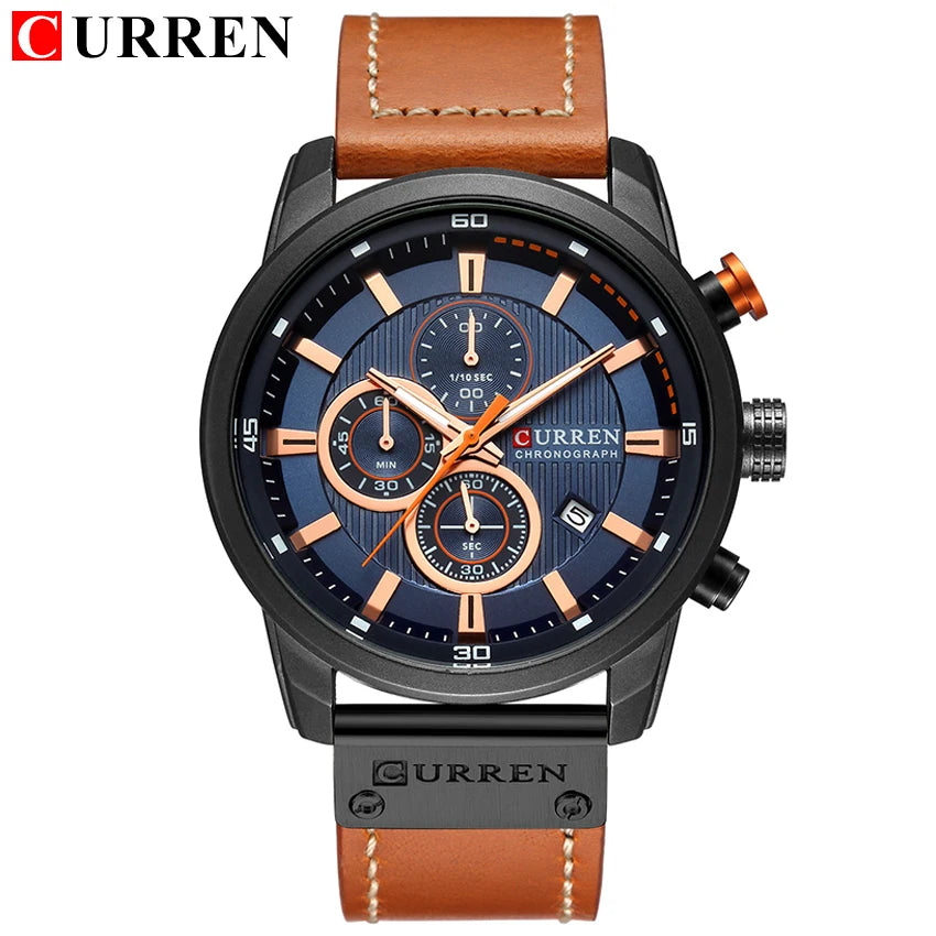 Luxury Chronograph Quartz Watch Men Sports