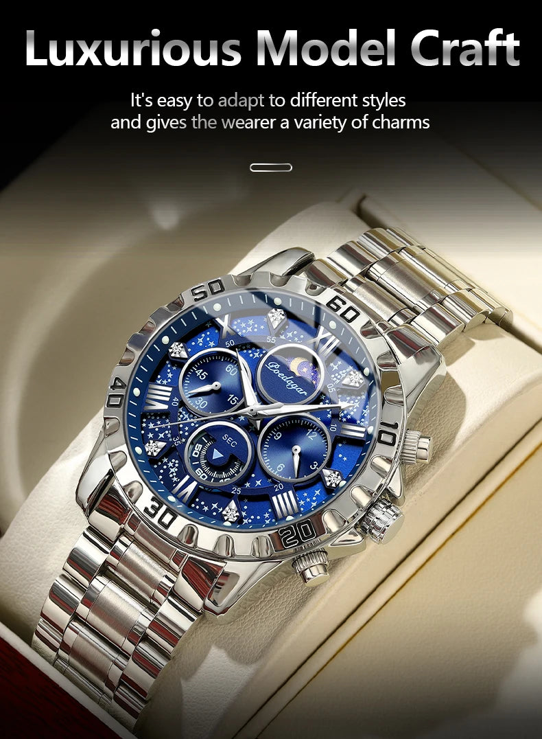 POEDAGAR Top Luxury Man Wristwatch