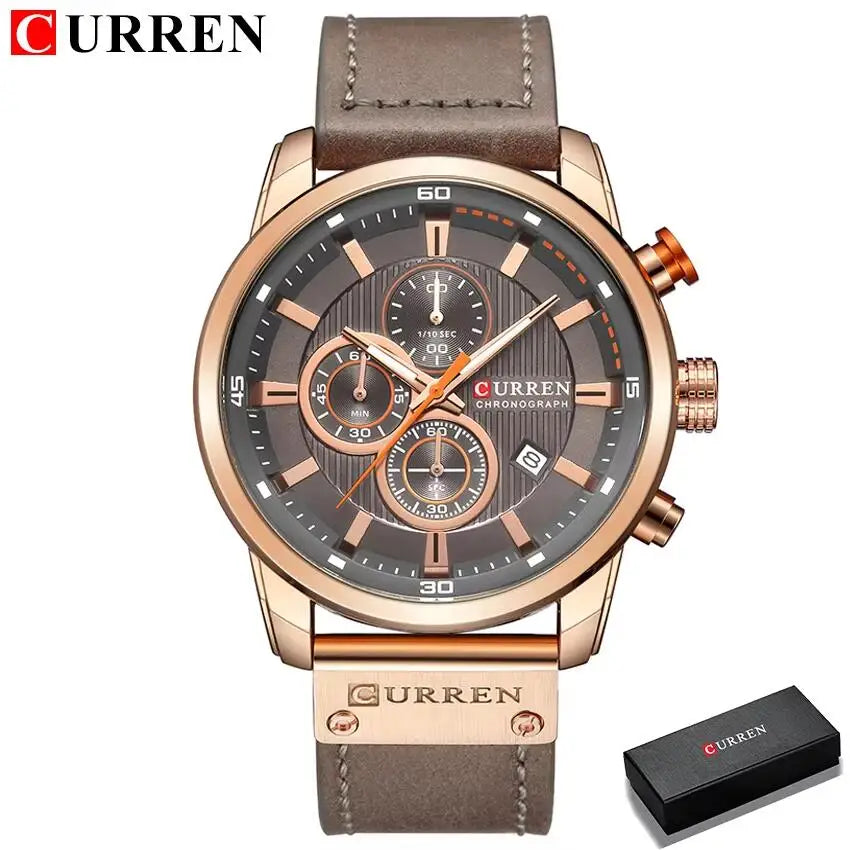 Luxury Chronograph Quartz Watch Men Sports