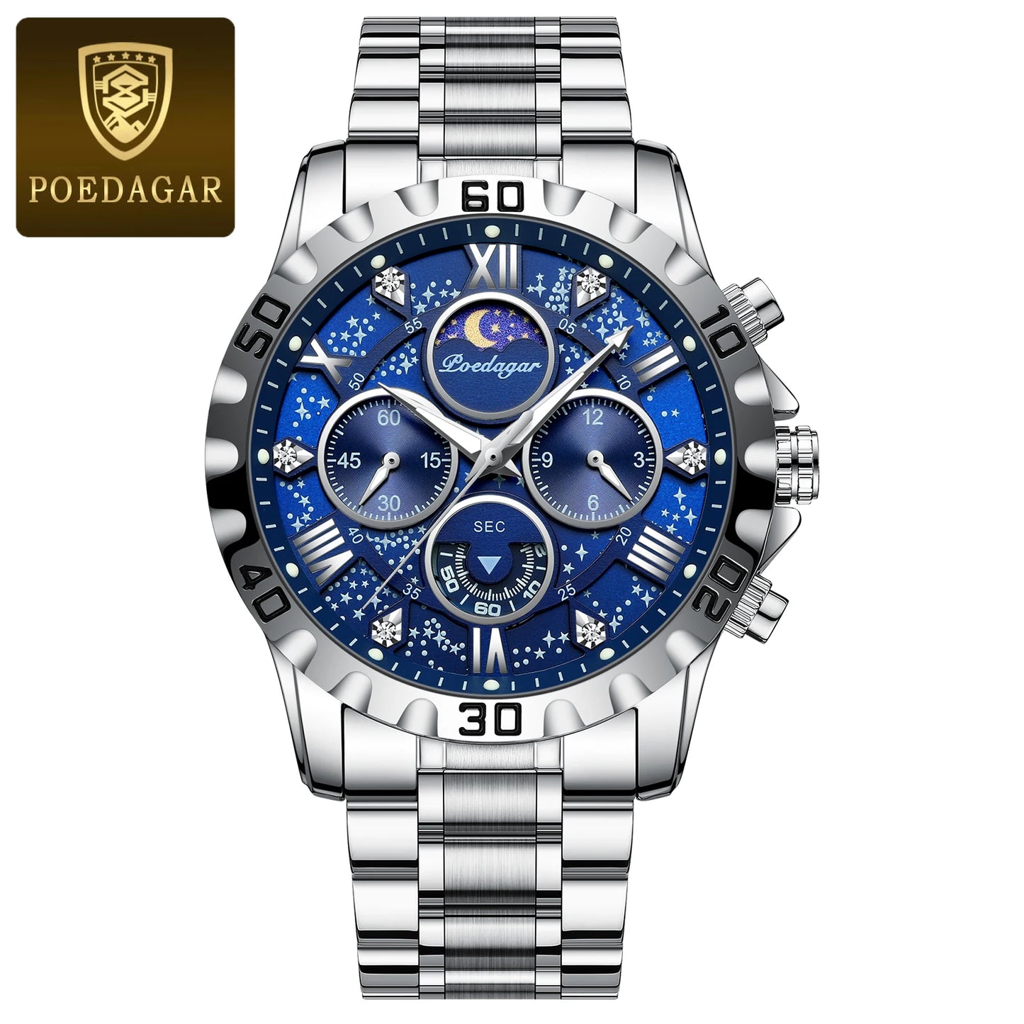 POEDAGAR Top Luxury Man Wristwatch