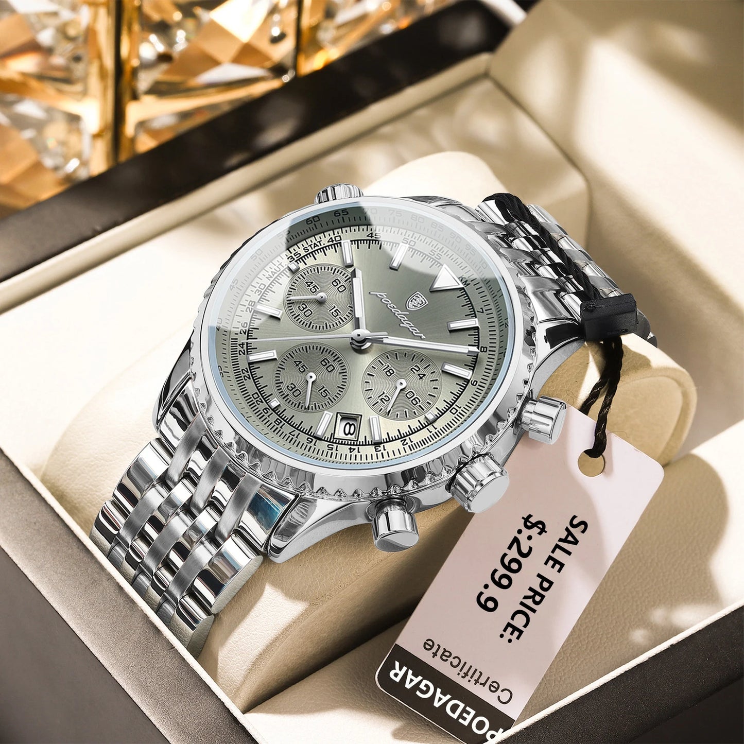 POEDAGAR Luxury Military Watch Waterproof