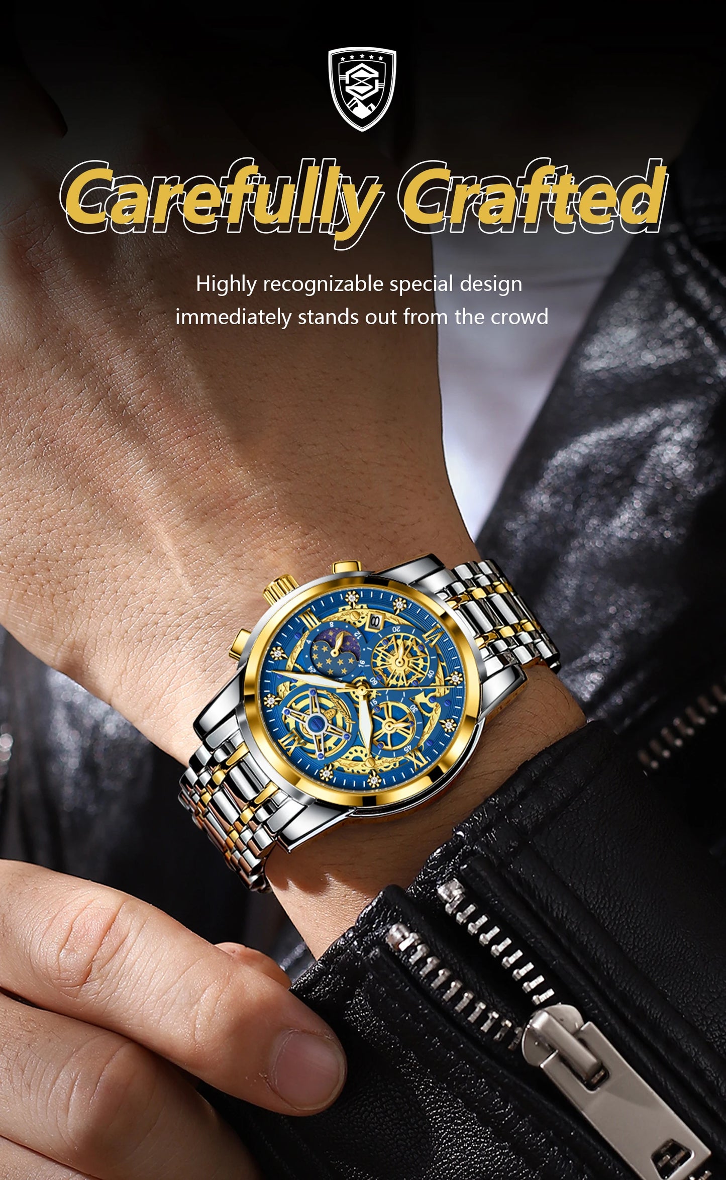 POEDAGAR Luxury High Quality Watch Waterproof