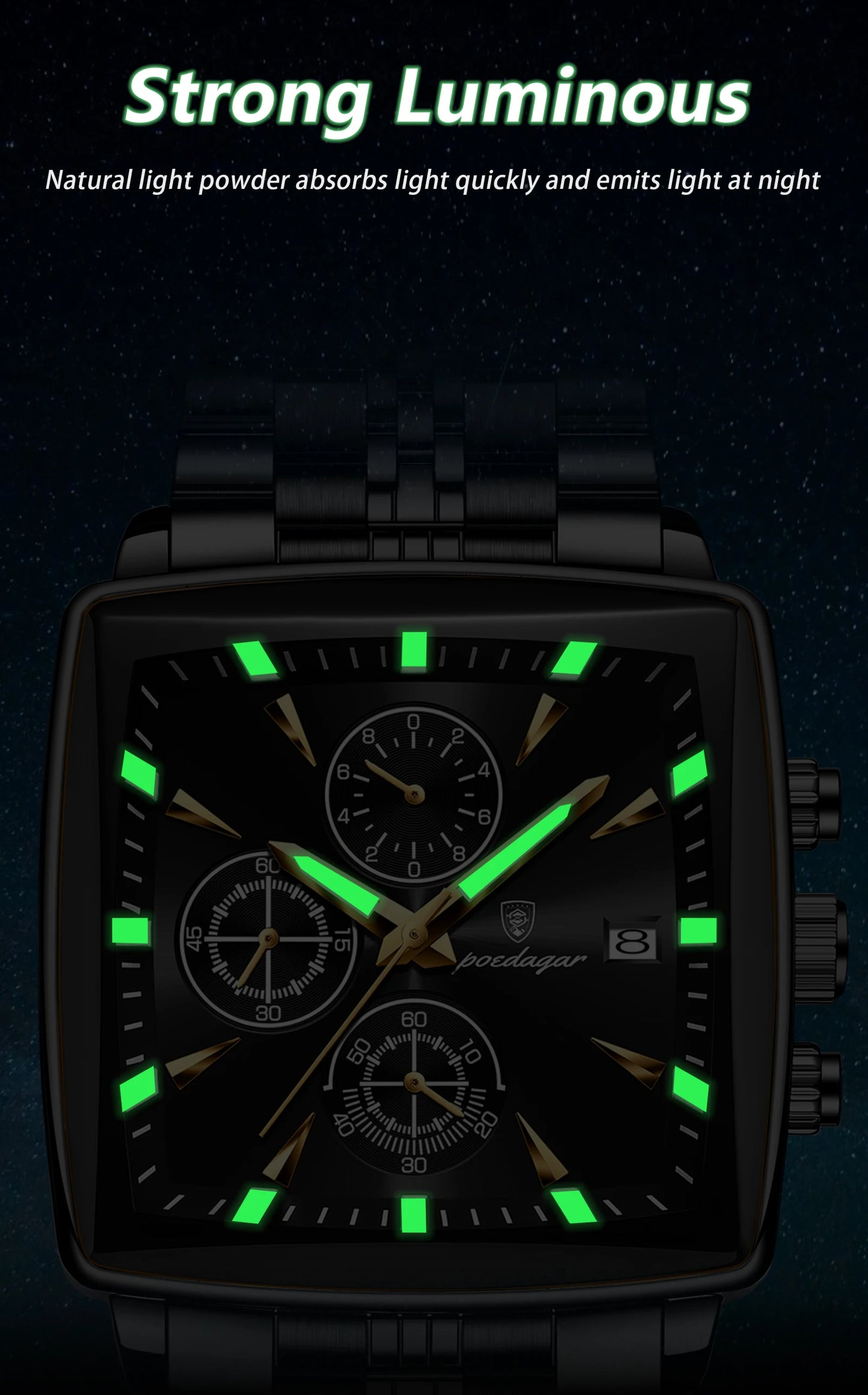 POEDAGAR Business Men Clock