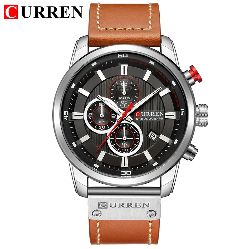 Luxury Chronograph Quartz Watch Men Sports