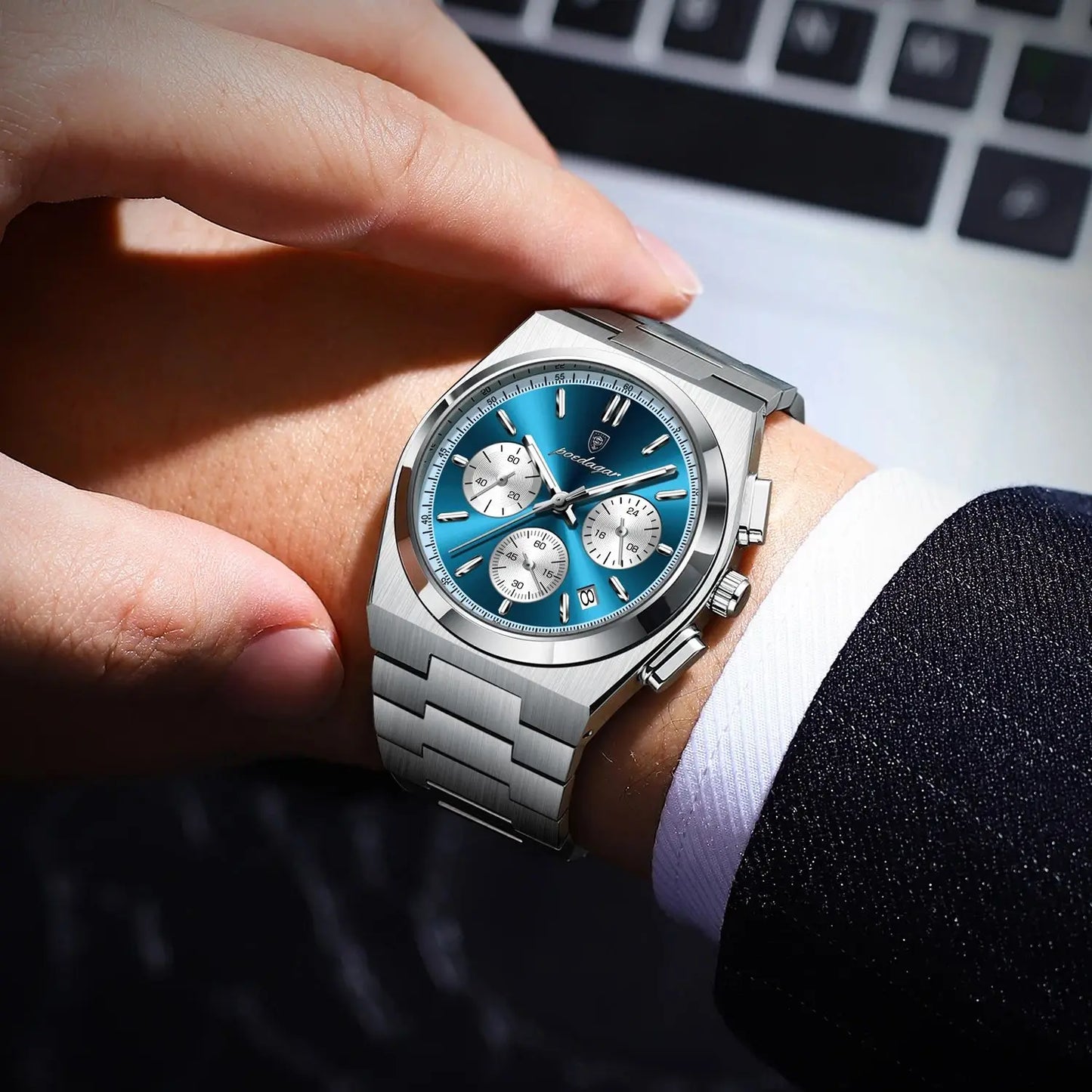 POEDAGAR Luxury Quartz Watch Sport