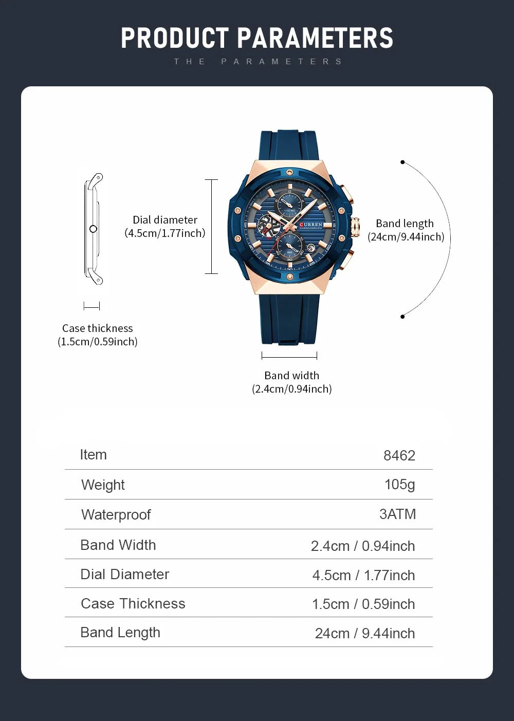CURREN Fashionable Sports Multifunctional