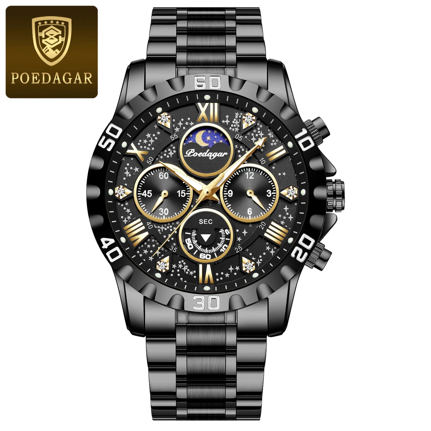 POEDAGAR Top Luxury Man Wristwatch
