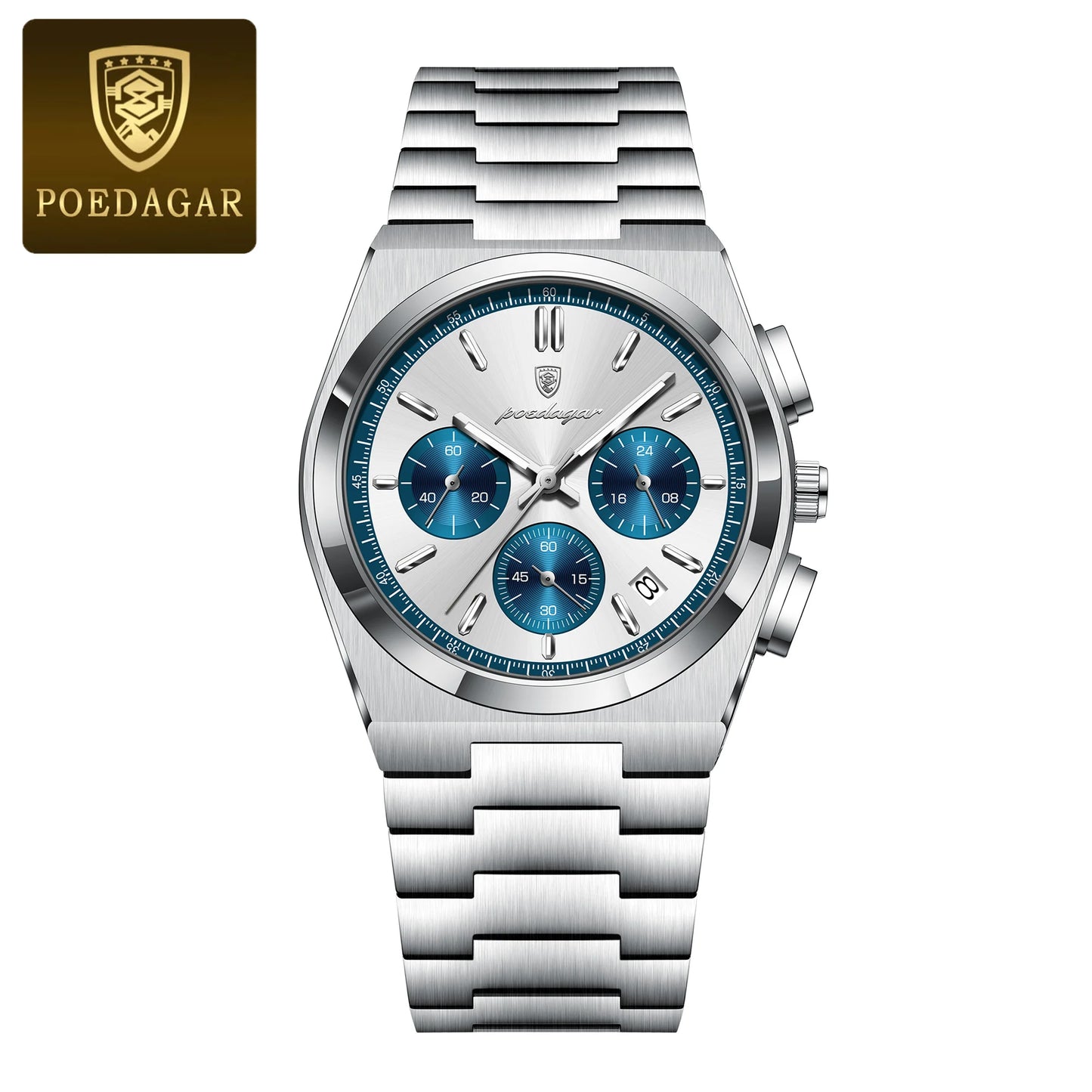 POEDAGAR Luxury Quartz Watch Sport