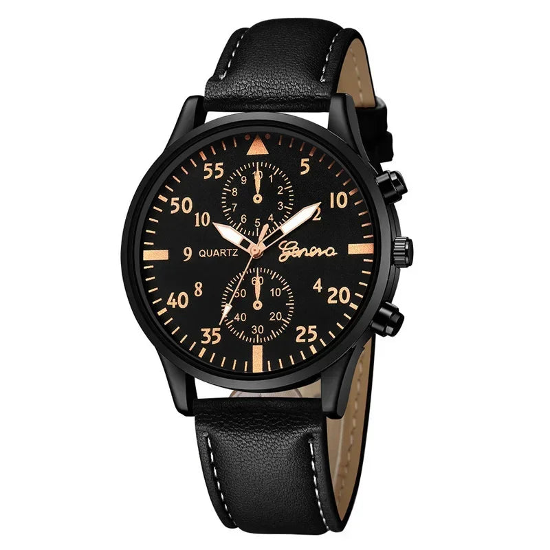 2PCS/Set Men Business Watches Fashion