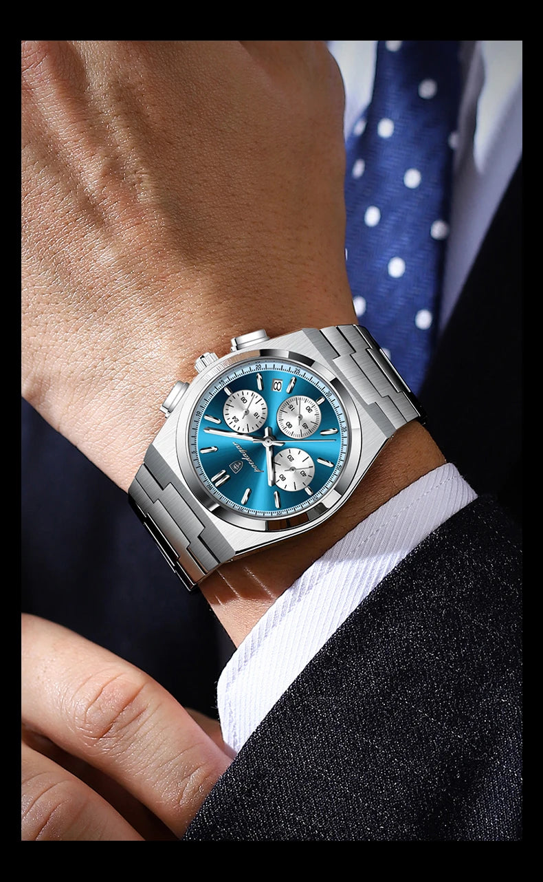 POEDAGAR Luxury Quartz Watch Sport