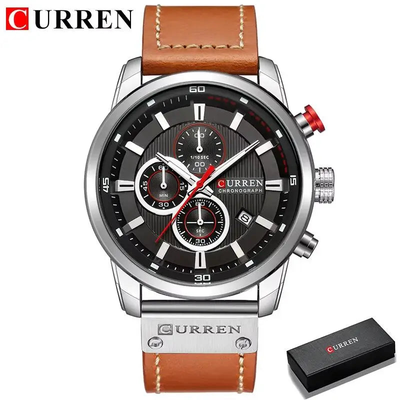 Luxury Chronograph Quartz Watch Men Sports