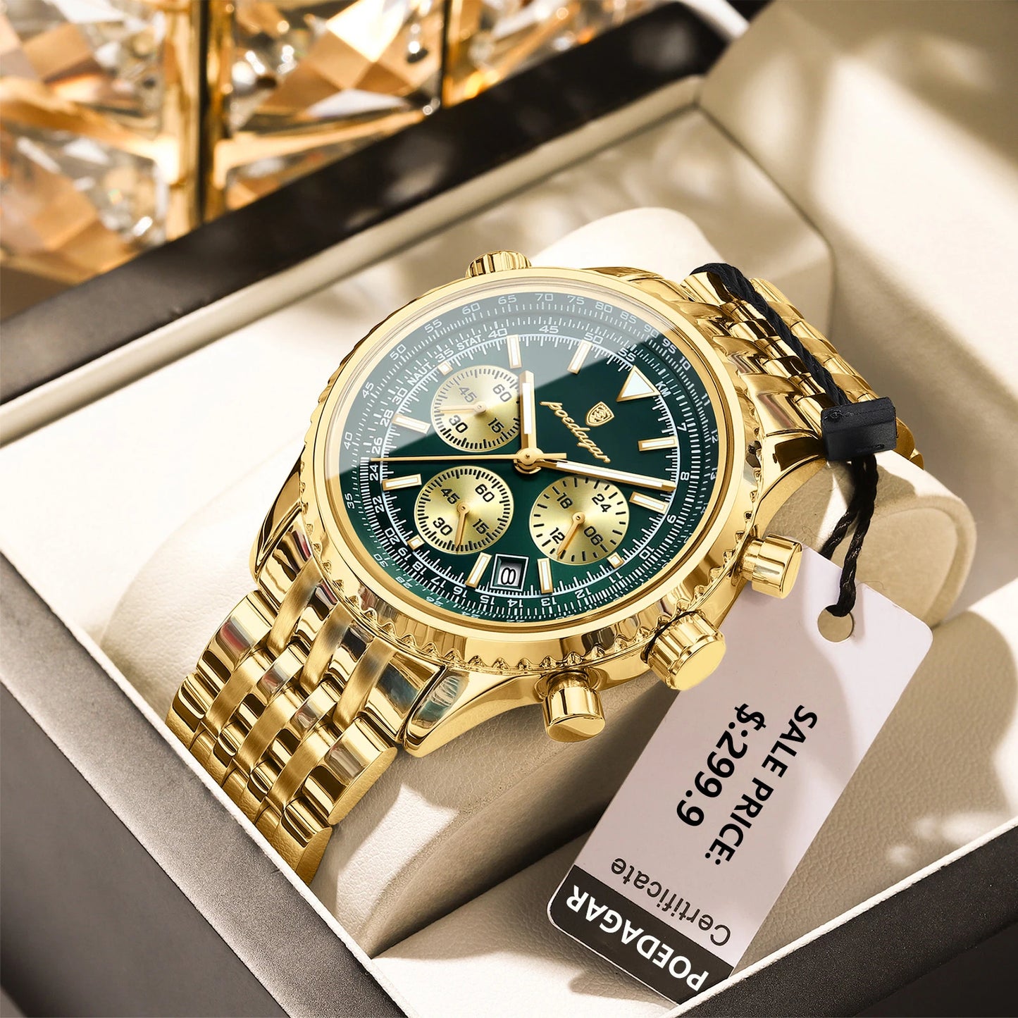 POEDAGAR Luxury Military Watch Waterproof
