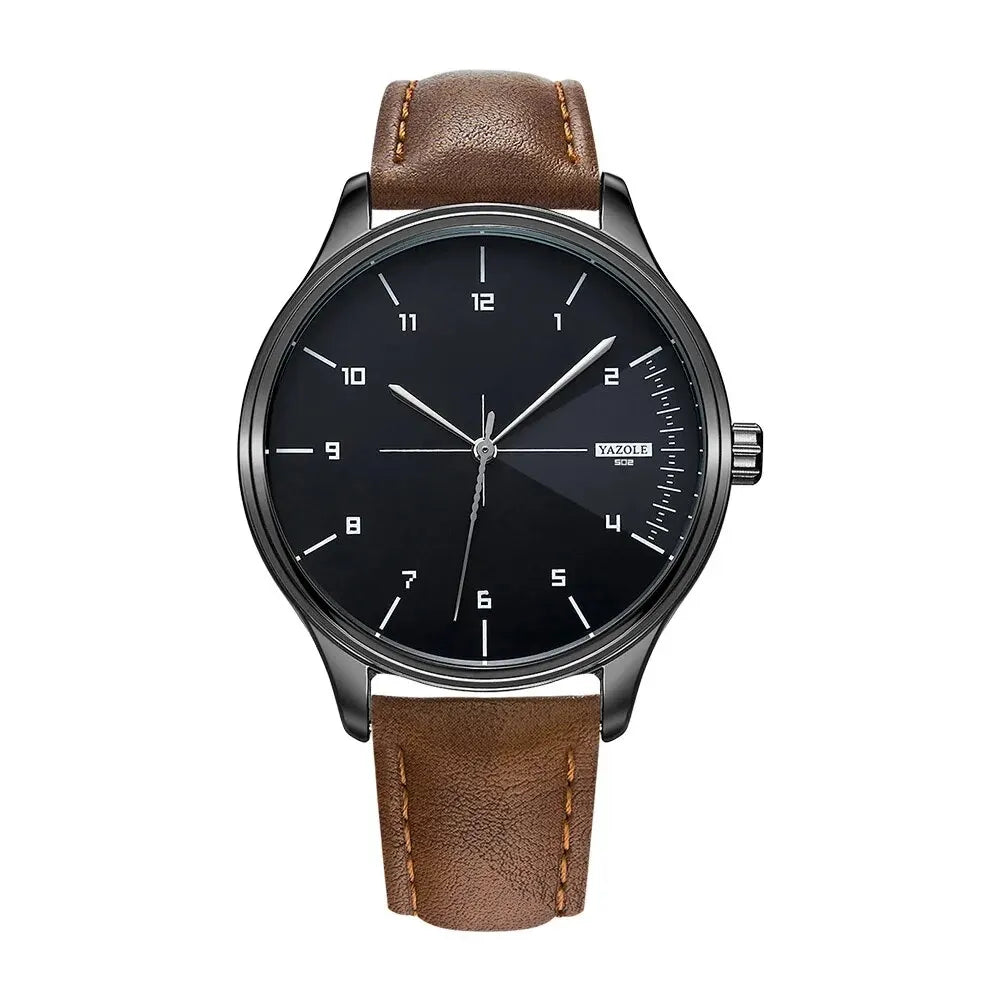Top Brand NEW Mens Watch Leather