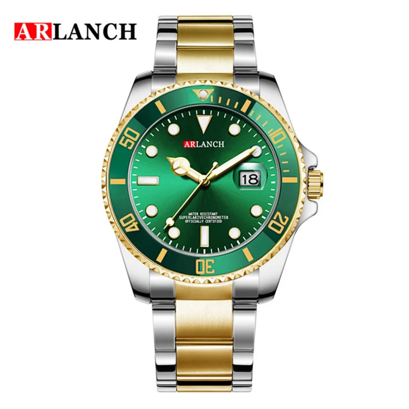 ARLANCH Quartz Steel Watch Luminous