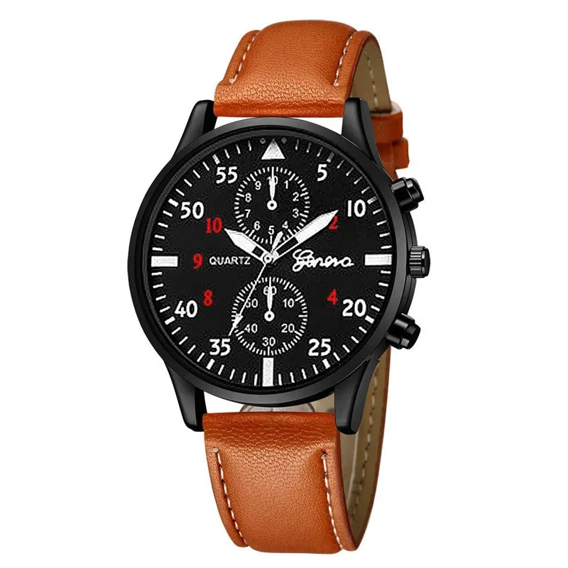 2PCS/Set Men Business Watches Fashion