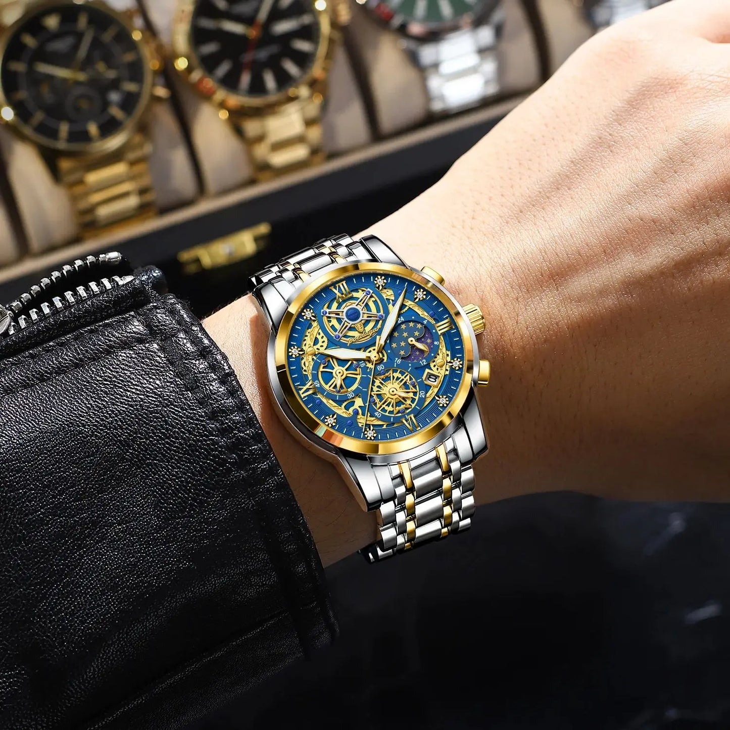 POEDAGAR Luxury High Quality Watch Waterproof