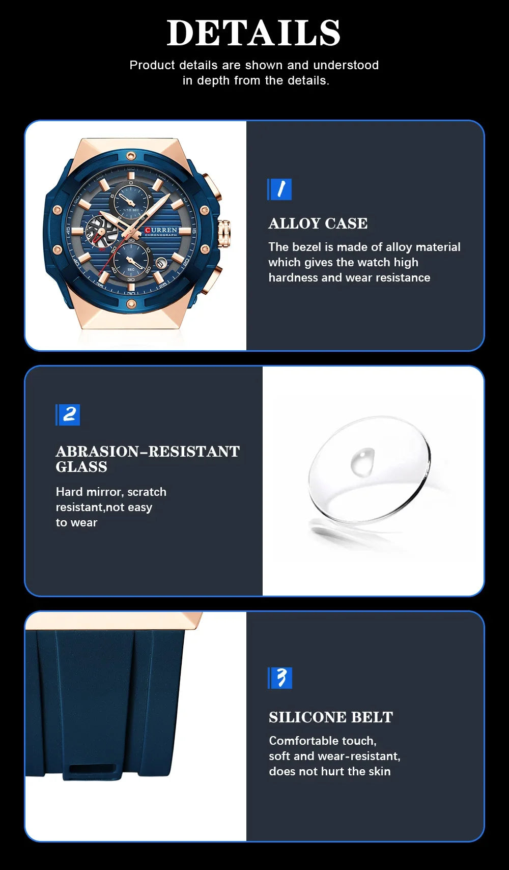 CURREN Fashionable Sports Multifunctional