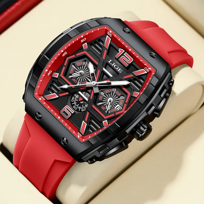 Relogio Masculino LIGE Men Watch Luxury