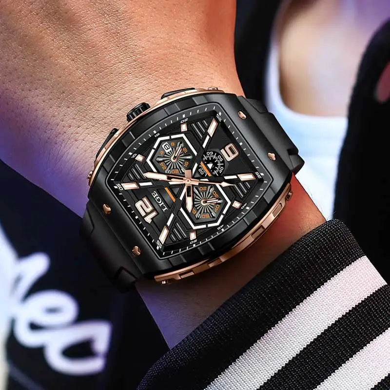Relogio Masculino LIGE Men Watch Luxury