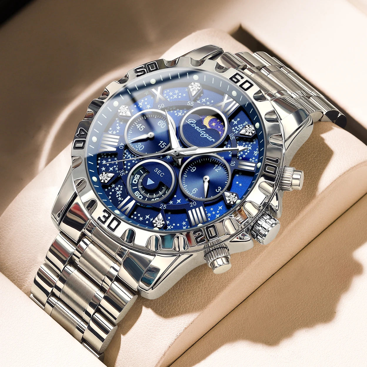 POEDAGAR Top Luxury Man Wristwatch