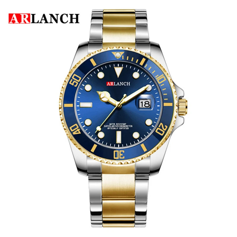 ARLANCH Quartz Steel Watch Luminous
