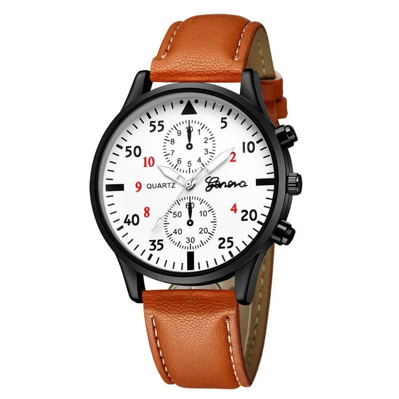 2PCS/Set Men Business Watches Fashion