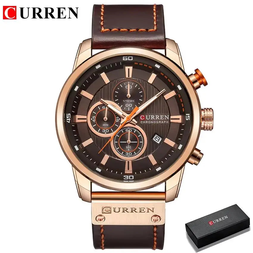 Luxury Chronograph Quartz Watch Men Sports