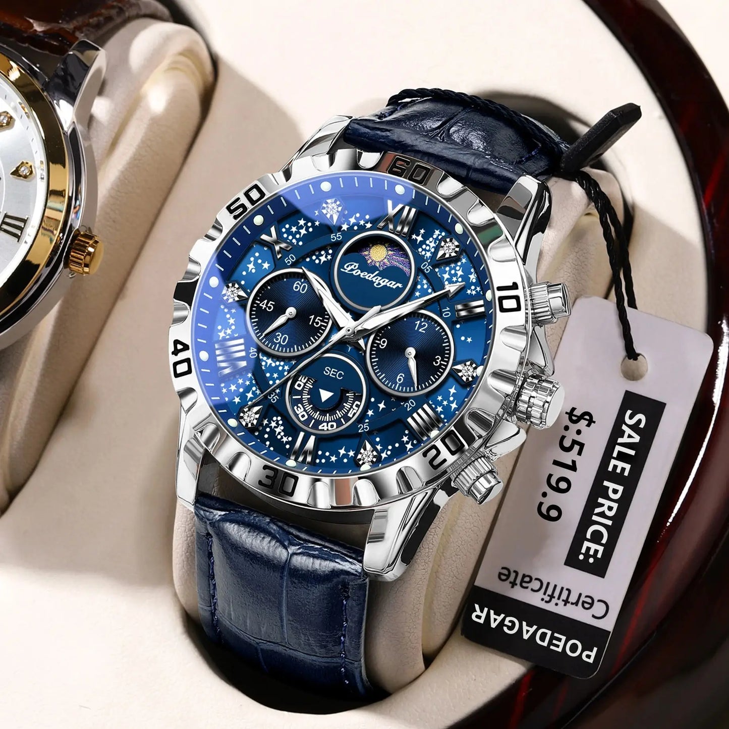 POEDAGAR Luxury Waterproof Watch