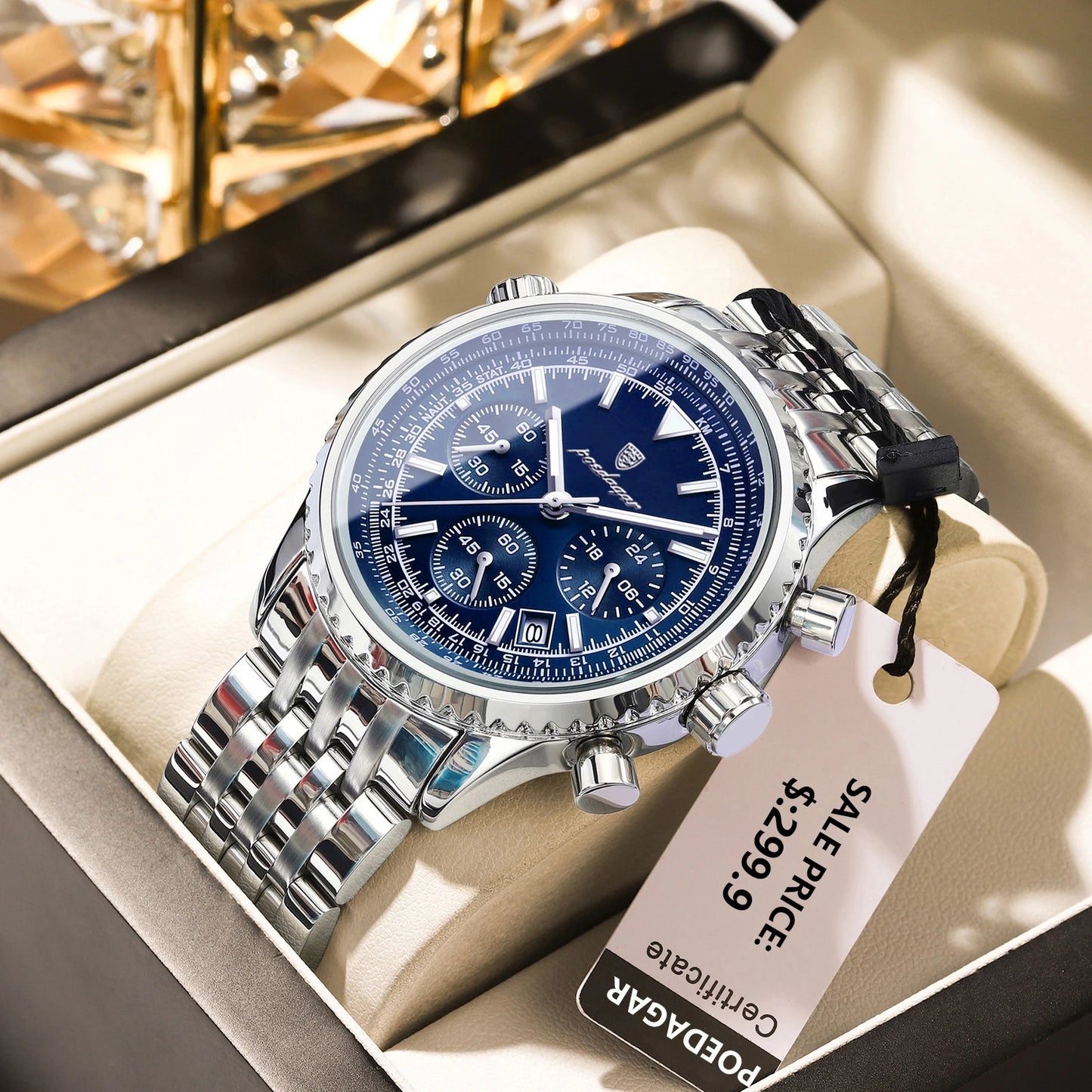 POEDAGAR Luxury Military Watch Waterproof