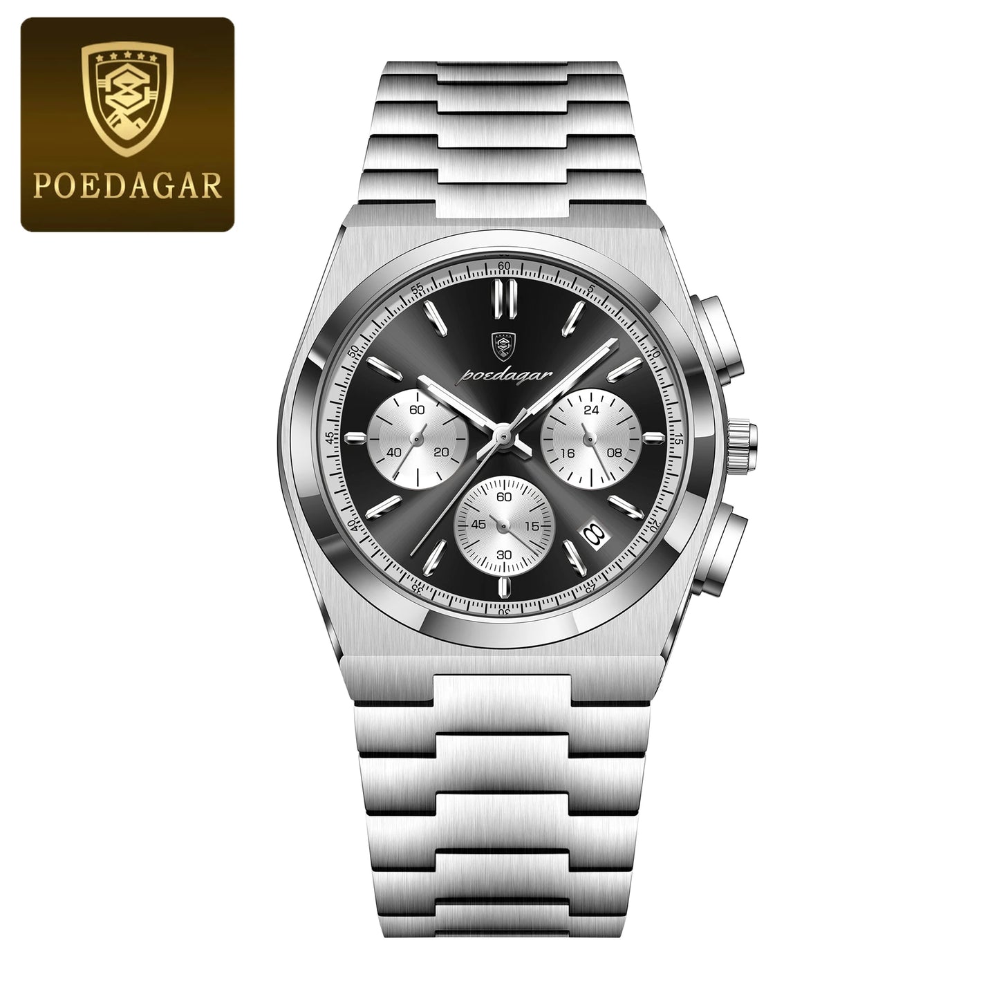 POEDAGAR Luxury Quartz Watch Sport